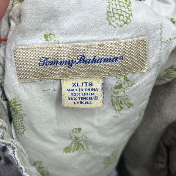 Tommy Bahama Relax Linen Shorts Men’s XL Casual Khaki Island Summer Beach 2066 - Picture 2 of 7